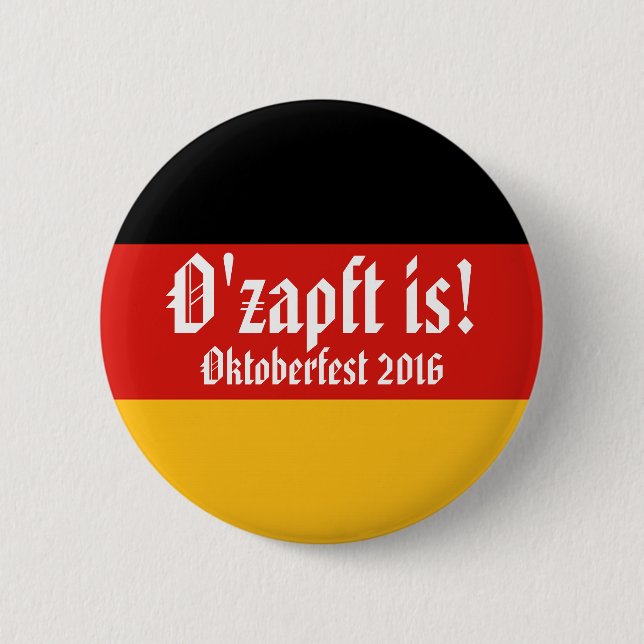 GERMAN FLAG COLORS your ideas 6 Cm Round Badge (Front)
