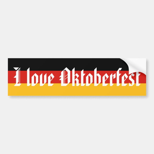 GERMAN FLAG COLORS + your ideas Bumper Sticker (Front)