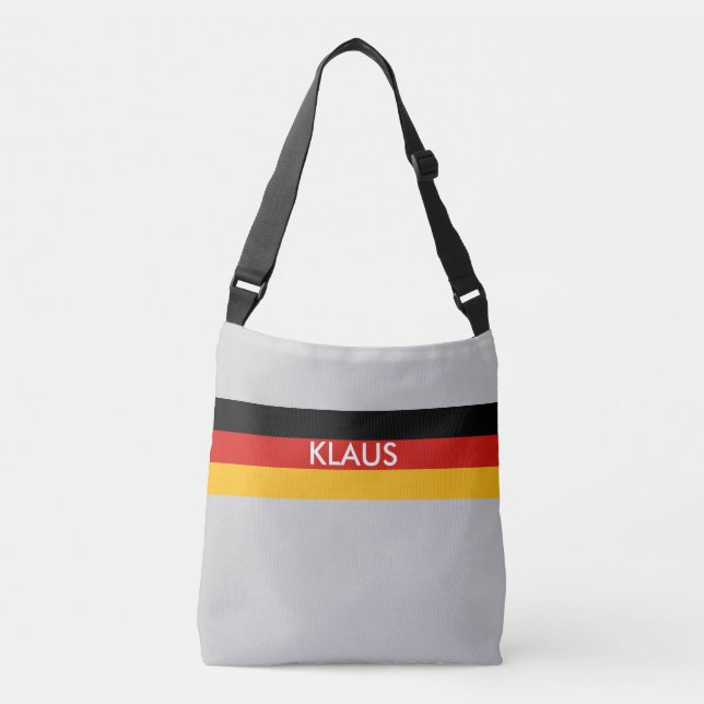 GERMAN FLAG COLORS + your ideas Crossbody Bag (Front)