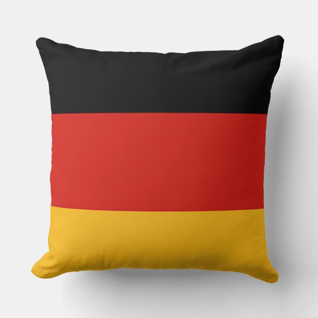 GERMAN FLAG COLORS + your ideas Cushion (Front)