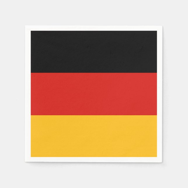 GERMAN FLAG COLORS + your ideas Napkin (Front)