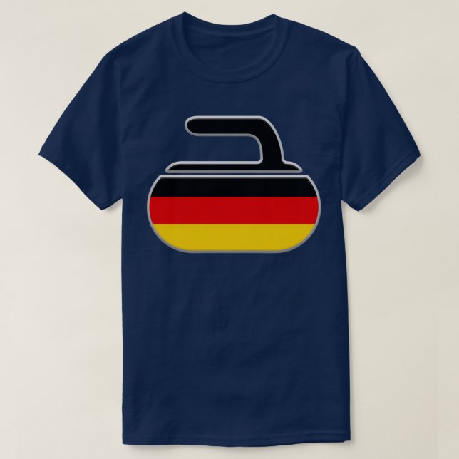 German Flag Curling Germany Flag Original T-Shirt (Design Front)