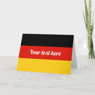 German flag custom greeting card for Germany