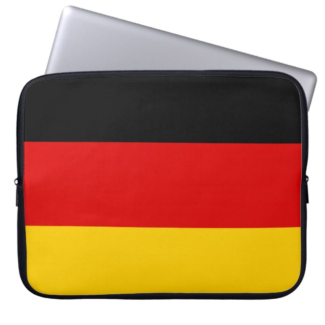 German Flag (Deutschland) (Germany) Laptop Sleeve (Front)
