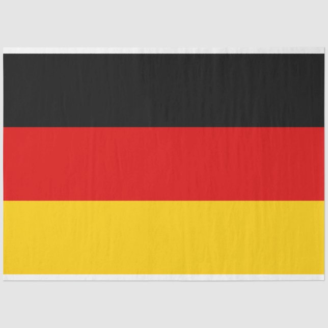 German Flag (Deutschland) (Germany) Tissue Paper (Front)