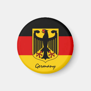 German flag & Deutschland - travel/sports fans Magnet