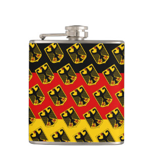 German flag & Eagle, Germany patriots /Deutschland Hip Flask