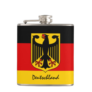 German flag & Eagle, Germany patriots /Deutschland Hip Flask