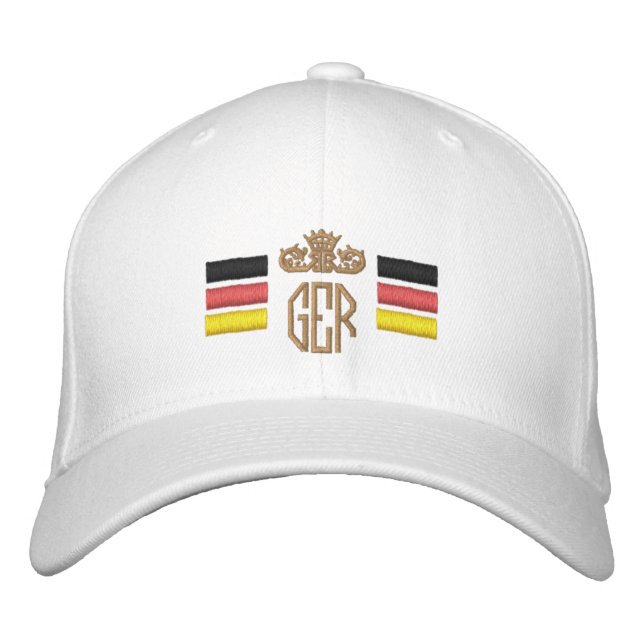 German Flag Embroidered Baseball Cap (Front)