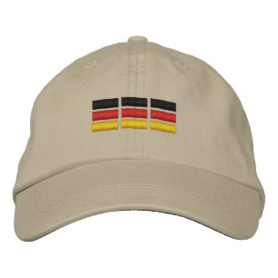 German Flag Embroidered Hat