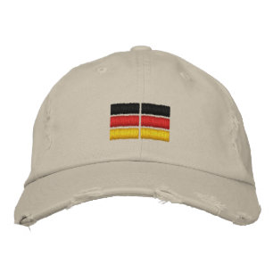 German Flag Embroidery Embroidered Hat