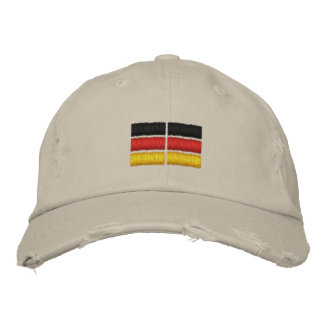 German Flag Embroidery Embroidered Hat