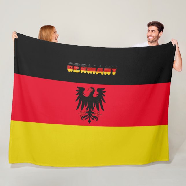 German flag fleece blanket (In Situ)