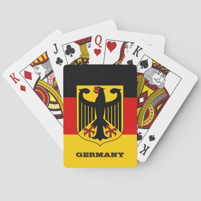 German Flag Games, Germany Playing Cards (Back)