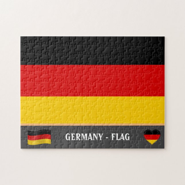 German Flag & German country / Germany Jigsaw Puzzle (Horizontal)