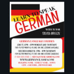 German Flag, German Language Course Advertising Flyer<br><div class="desc">German Flag,  German Language Course Advertising Flyers By The Business Card Store.</div>