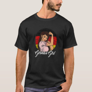 German Flag Germany German Girl   T-Shirt