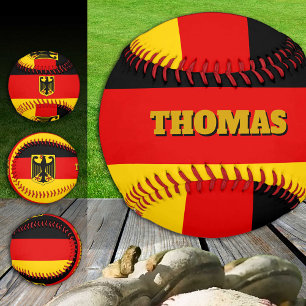 German Flag, Germany, Monogram / Baseball Balls