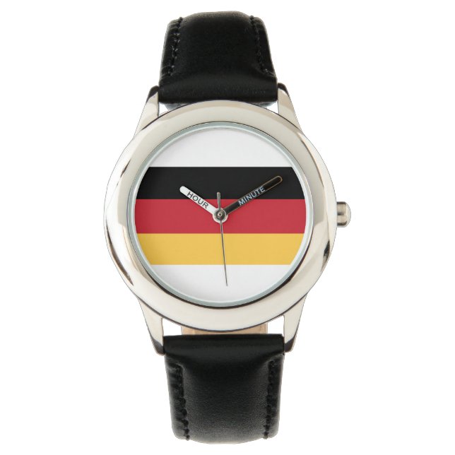 German Flag Germany Theme Kids Watch (Front)