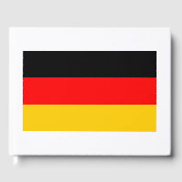 German Flag Germany Theme Wedding Guest Book