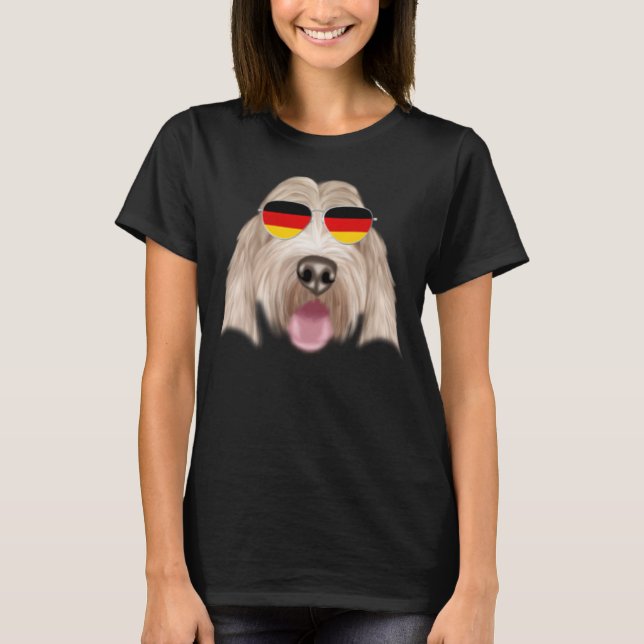 German Flag Grand Basset Griffon Vendeen Dog Germa T-Shirt (Front)