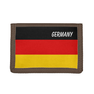 German flag graphic on a trifold wallet