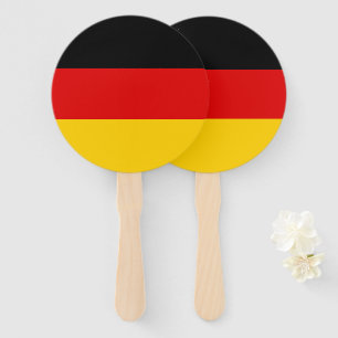 German flag hand fan