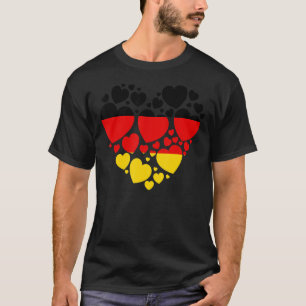 German Flag Heart Idea For Women & Deutsch Flag He T-Shirt