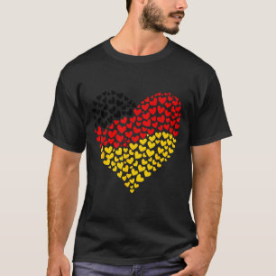 German Flag Heart Of Pion For Germany Women Kids T-Shirt