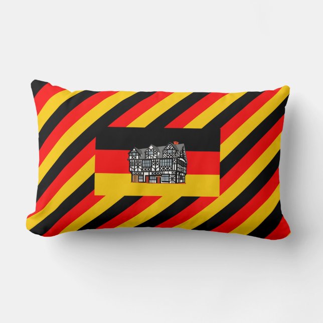 German Flag House Throw Pillow (Front)