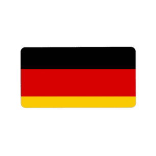 German Flag Label