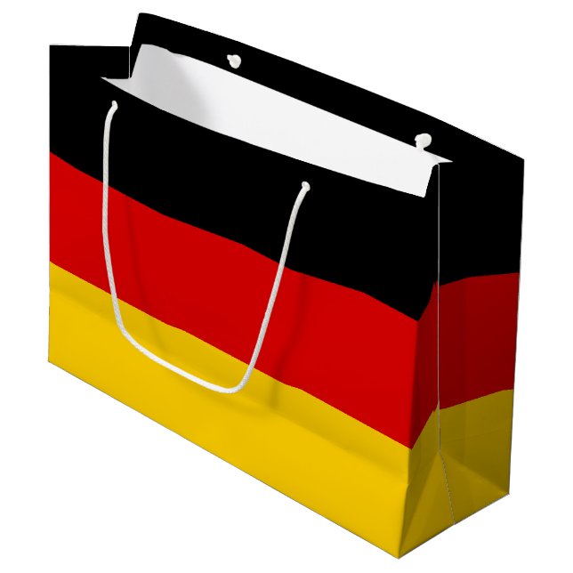 German flag large gift bag (Front Angled)