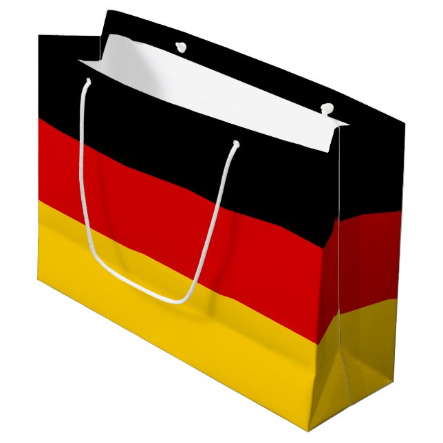 German Flag Large Gift Bag (Front Angled)