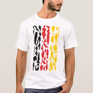 German Flag Made of Fish – Fishing Design for Angl T-Shirt