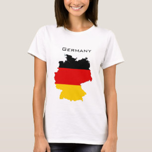 German Flag Map T-Shirt