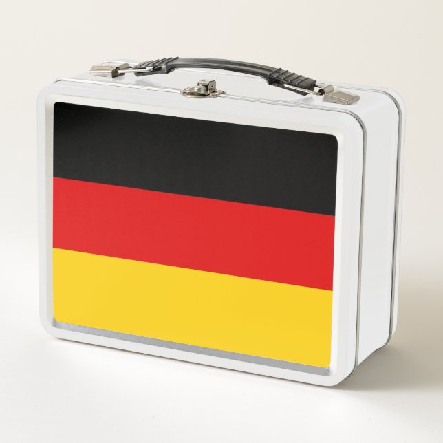 German flag metal lunch box (Front)
