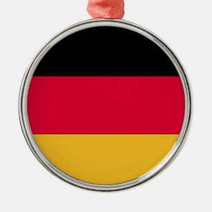 German Flag Metal Ornament