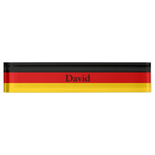 German Flag Nameplate