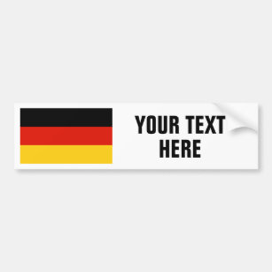 German flag of Germany custom bumper stickers