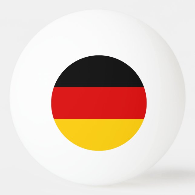 German Flag Ping Pong Ball (Front)