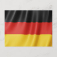German Flag postcard