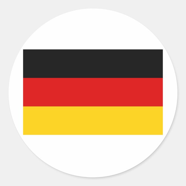 German Flag Products Classic Round Sticker (Front)