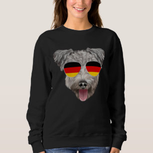 German Flag Pumi Dog Germany Pocket Sweatshirt