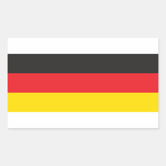 GERMAN FLAG RECTANGULAR STICKER