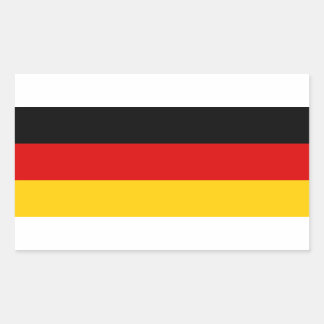 German flag rectangular sticker