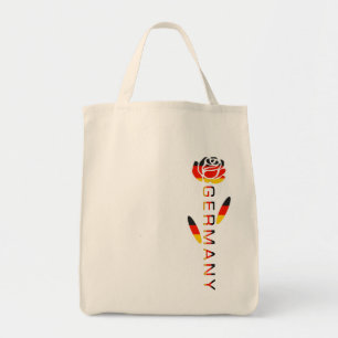 German Flag Rose Tote Bag