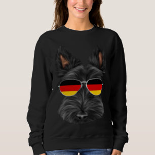 German Flag Scottish Terrier Dog Germany Pocket Sweatshirt
