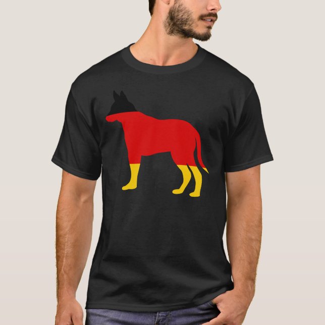 German Flag Shepherd Dog T-Shirt (Front)