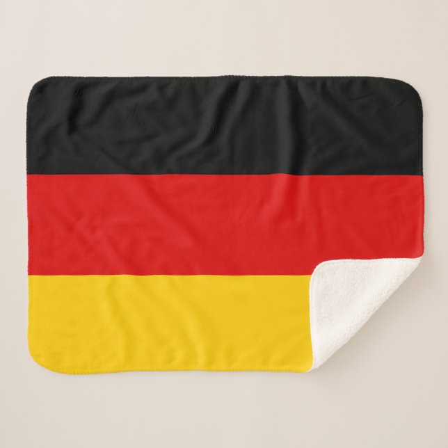 German Flag Sherpa Blanket (Front (Horizontal))