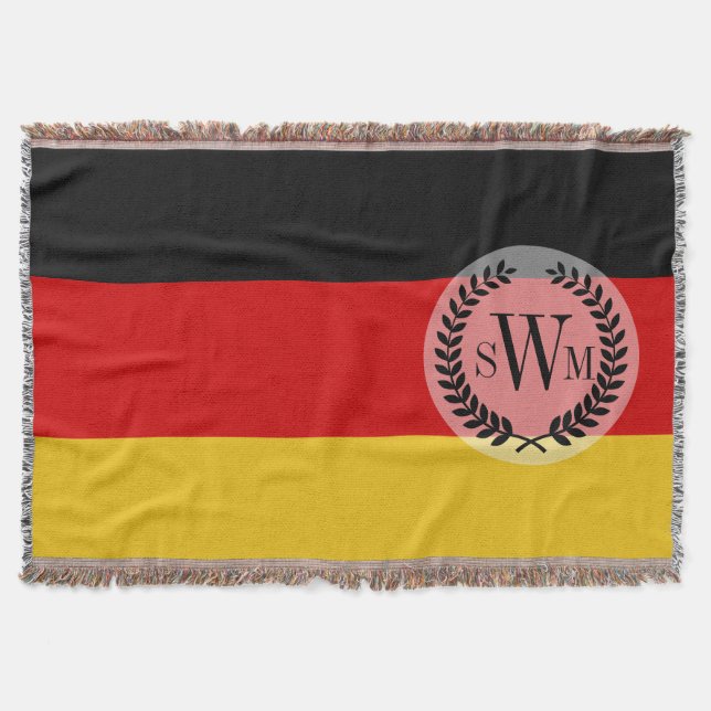 German Flag Throw Blanket (Front)